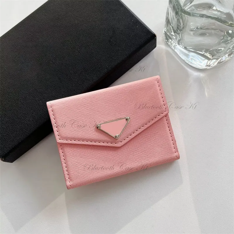 Mini Credit Card Holder Unisex Wallet Bank PU Leather Wallets Ultrathin Designer Five Cards Cardholder Classics Card Bag Luxury designer Triangular nameplate bag