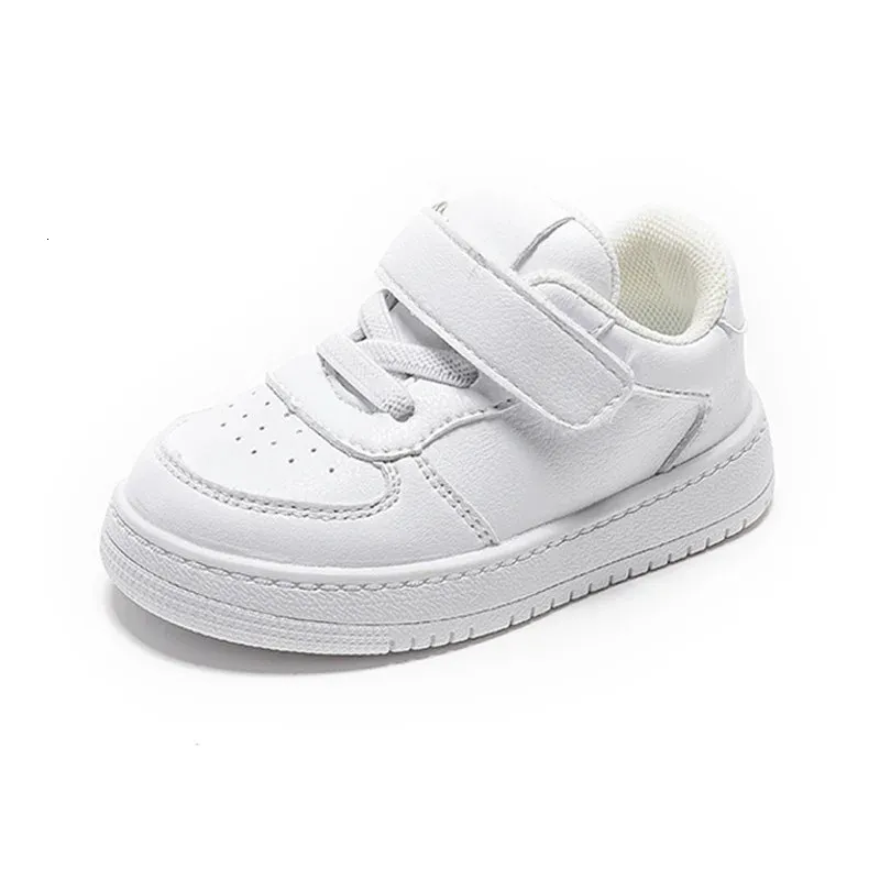 DIMI Lente/Herfst Loopstoeltjes Schoenen Zachte Comfortabele Peuter Schoenen Rubber Antislip Jongen Meisje Witte Baby Sneaker 240115