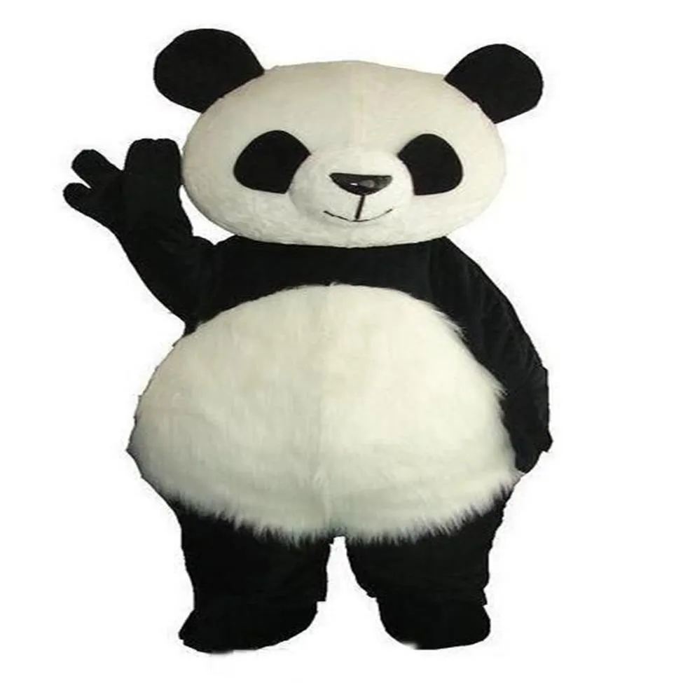 2018 Costume de mascotte de panda géant de haute qualité Costume de mascotte de Noël 262U