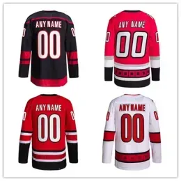 Hockey Jerseys Sebastian Aho 20 Brent Burns 8 Andrei Svechnikov 37 Staal 11 Jersey Red Black White New Size S-XXXL Stitched Men Jersey