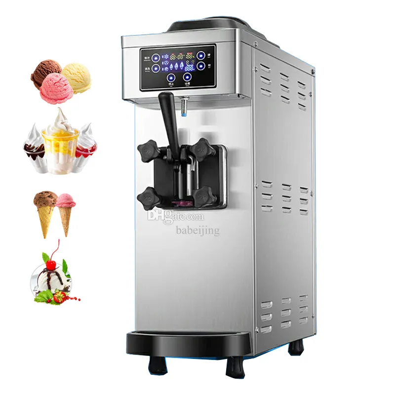 Fully Automatic Soft Serve Ice Cream Makers Commercial Desktop Small
