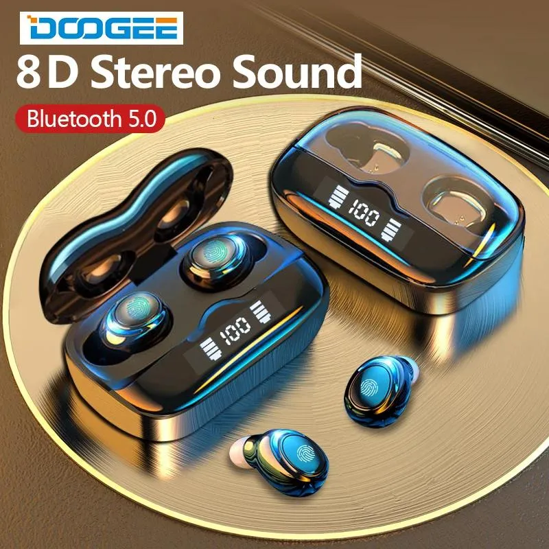 Наушники Bluetooth-наушники для Doogee Беспроводные наушники-вкладыши с микрофоном S88 S59 S96 S40 N30 20 Встроенная микрофонная гарнитура для спорта