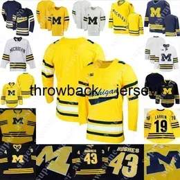 Thr Michigan Wolverines Hockey Jersey Adam Fantilli Mackie Samoskevich T.J. Hughes Luke Hughes Dylan Rutger McGroarty Seamus Casey Jacob Truscott Erik Portillo