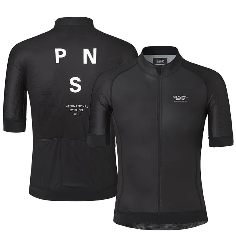 2019 Pro Team PNS Summer Cycling Jersey för män Kort ärm Snabbt torr cykel MTB-cykeltoppar Kläder bär silikon non-slip236h