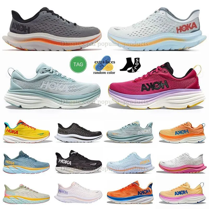 2024 nouveau hoka kawana clifton 9 bondi 8 hokas chaussures femmes hommes triple noir blanc Summer Song Coastal Sky hommes femmes baskets de sports de plein air