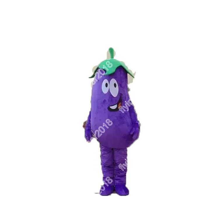 Halloween Fursuit Purple Bakłażan Mascot Costum