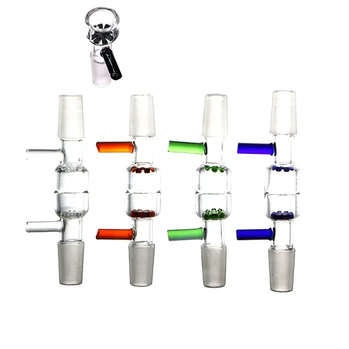 Ört Slide Glass Bowl 4 Style 10mm 14mm 18mm Manlig blomma Snöflinga Filter Bowls Torra ört Tobaksvatten Bongs Dab Rigs Ash Catcher BJ BJ