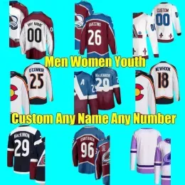 Colorado''Avalanche''Colorado Hockey Jerseys 29 Nathan MacKinnon 96 Mikko Rantanen 9 Evan Rodrigues 49 Samuel Girard 18 Alex Newhook 25 Logan O'Connor 83