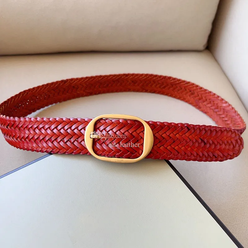 Designer belt for men and women 3.8 cm wide genuine leather  display picture 3