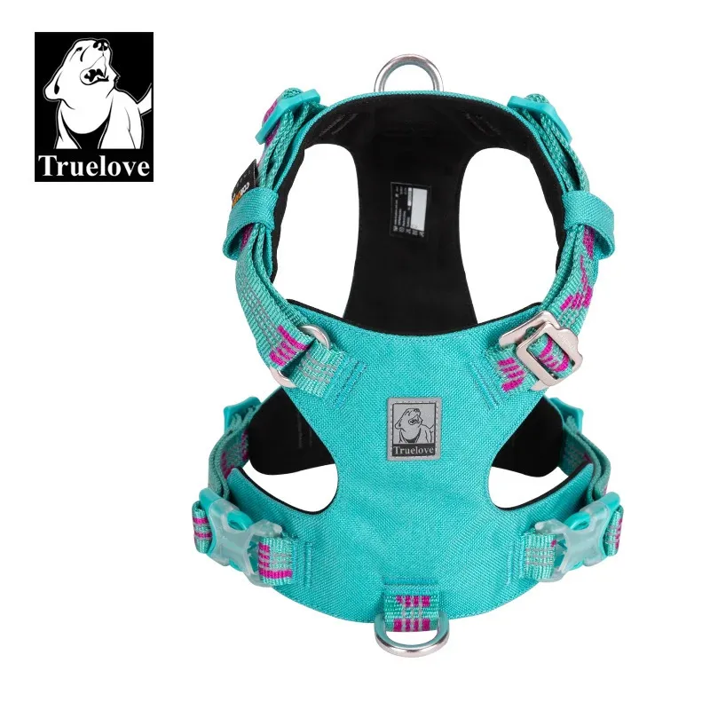 Truelove Uitra Light Safety Pet Harness Pequeno e Médio Grande e Forte Cão À Prova de Explosão Produto Externo Impermeável TLH6282 240115