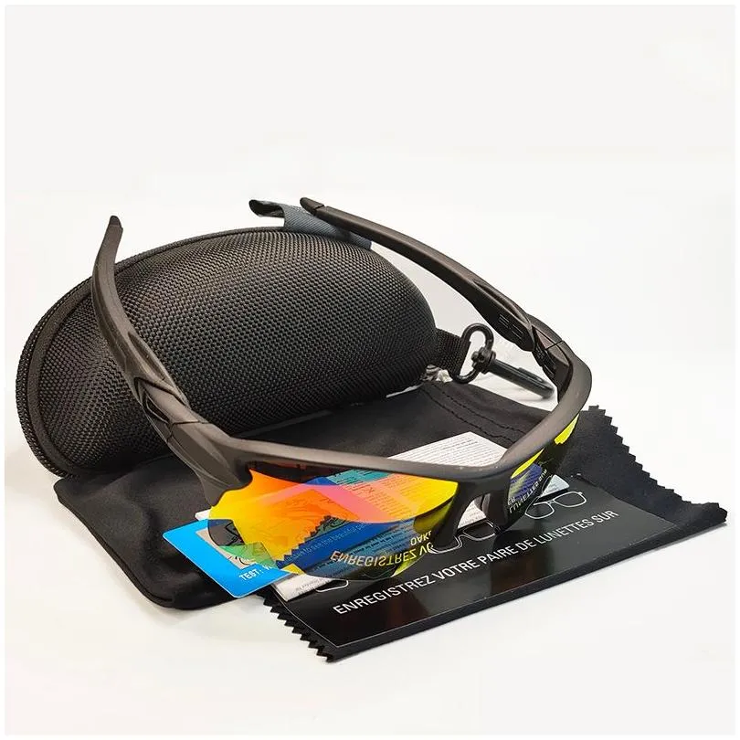 Lunettes de plein air Bonnes lunettes de soleil de cycle assez polarisées Vélo pour cyclisme Biike Sports Lunettes d'équitation Uv400 Lentille avec étui Drop Deli Otv5D