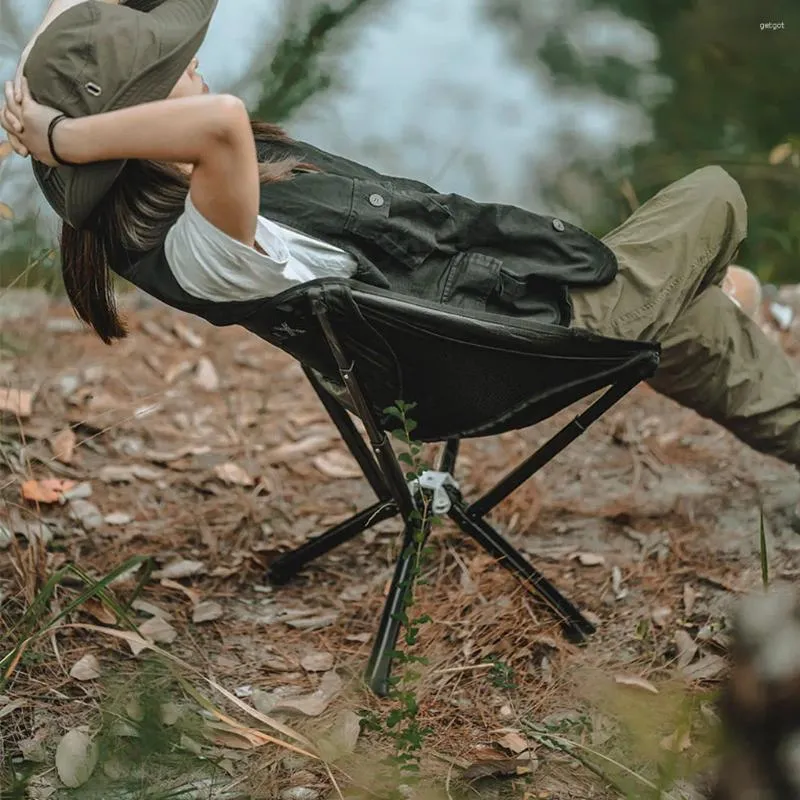 Muebles de campamento Silla plegable ligera para acampar Auténtico CLIQ Moon Compañero al aire libre Útil