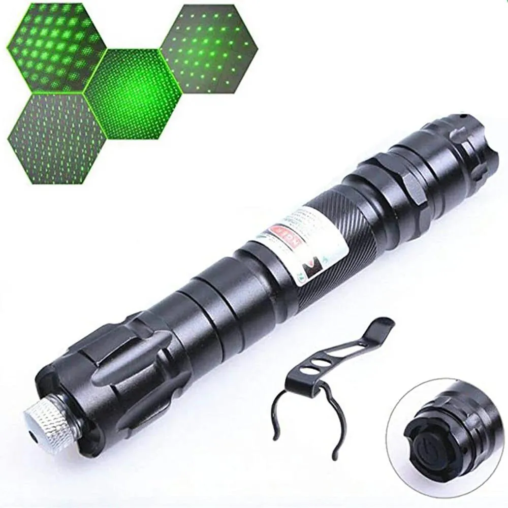 Puntatori Puntatore laser verde potente che brucia Laser ad alta potenza 532nm Fascio stilo 5 mw Messa a fuoco visibile Combinazione rossa