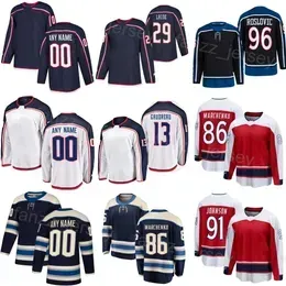 Stitched Hockey 38 Boone Jenner Jerseys 96 Jack Roslovic 91 Kent Johnson 86 Kirill Marchenko 11 Adam Fantilli 13 Johnny Gaudreau 29 Patrik Laine Team Man Woman Youth