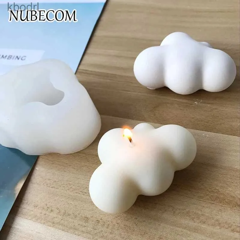 Hobbygereedschappen NUBECOM Wolken Vorm Kaars Schimmel Siliconen Mallen Leuke Sieraden Zeep Maken Schimmel DIY Ornamenten Maken Gereedschap Zeep Schimmel moule bougie YQ240115