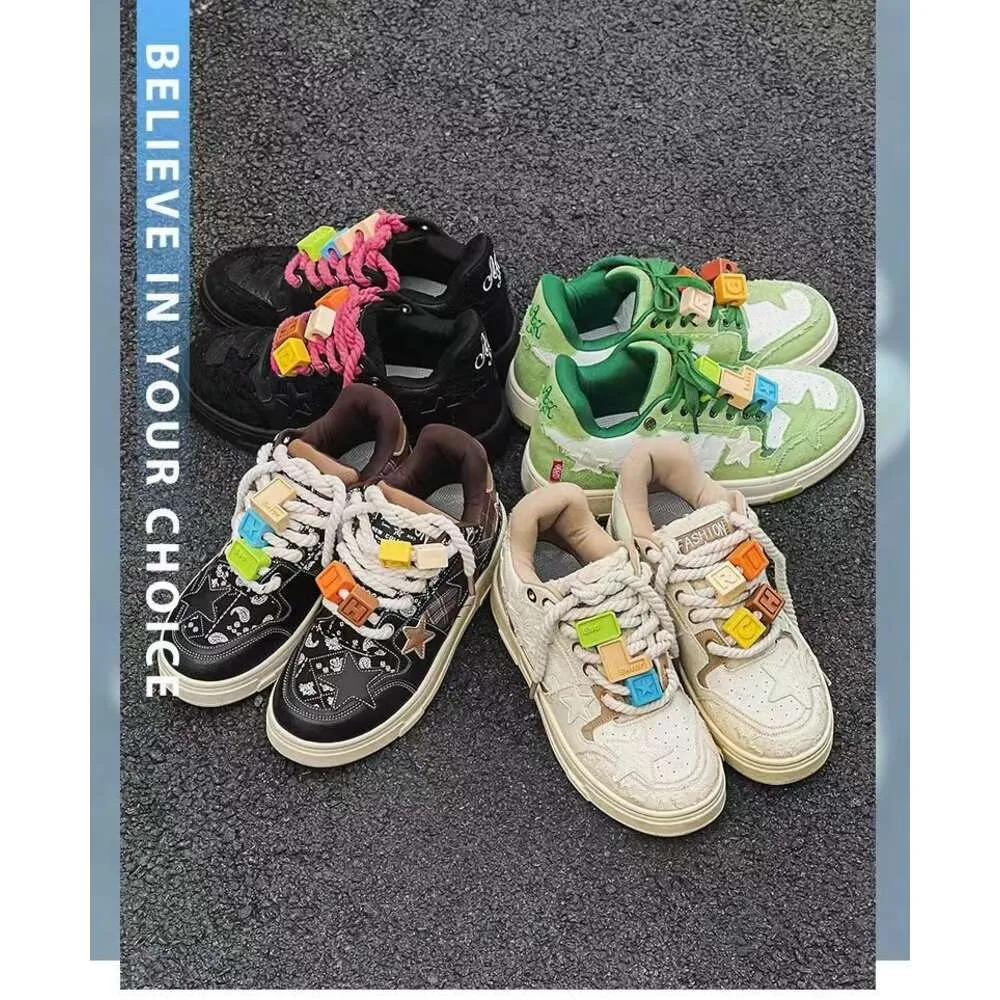 国内未入荷 kaalixto - 丨Retro Star Sneakers-West Lake KAALIXTO-Retro Star Sneakers-Blue And White Porcelain