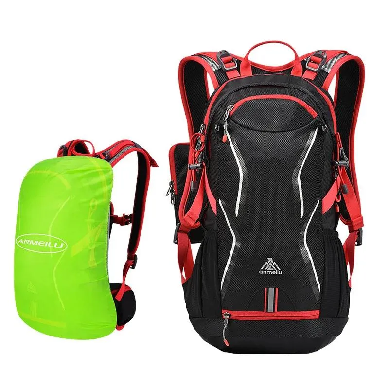 Taschen ANMEILU 18L Kletterrucksack Fahrradrucksack Herren Damen Outdoor Sporttasche Wasserdichter Camping Reiserucksack mit Regenschutz