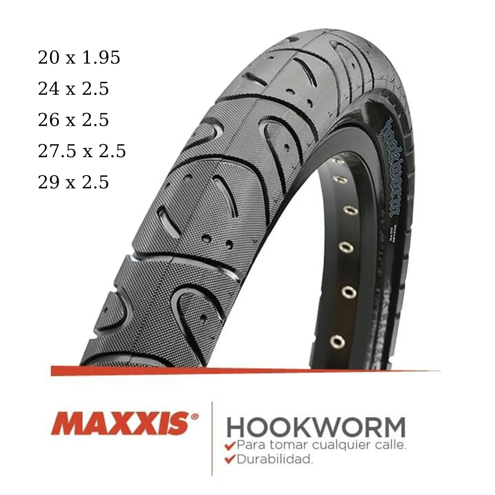 Hookworm 26 x 25 Pneumatico per bicicletta BMX Wire Bead Copertoncino per Street Park vert Flatland 20 pollici 24 275 o 29 Dimensioni 240113