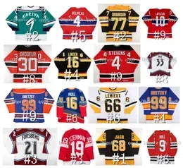 Vintage Hockey Jerseys Joe Sakic Quebec Nordiques Guy Lafleur Doug Gilmour Wendel Clark Pavel Bure Mats Sundin Peter Stastny Lemieux Brian L