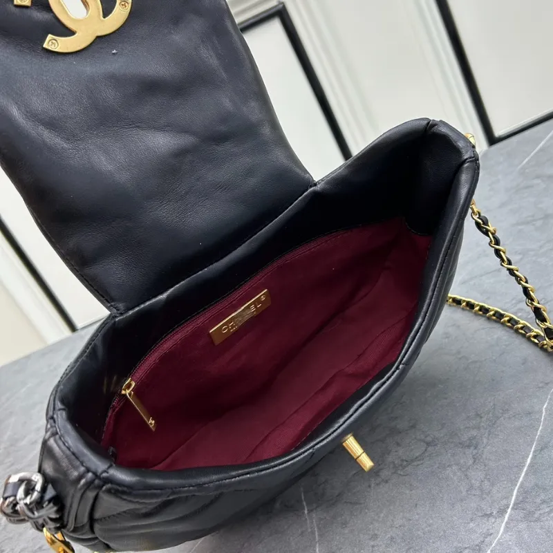 Women's Luxury Bags Brand Diamond Lattice Leather Half Moon Bags Designer Crossbody Bag