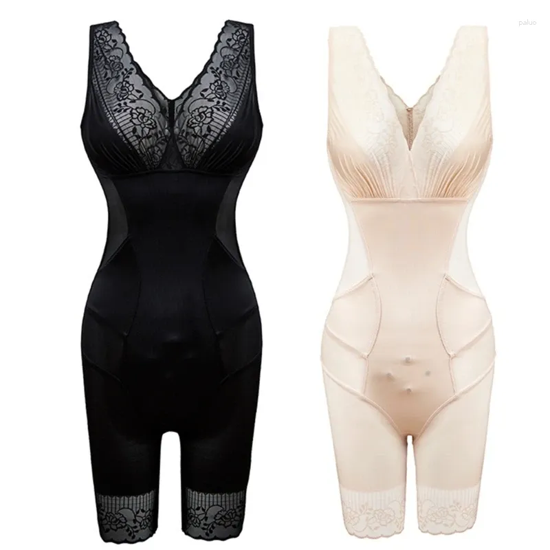 Kobiety Women Women Women Schoting Bielid Body Shaper koronkowe body bez rękawów