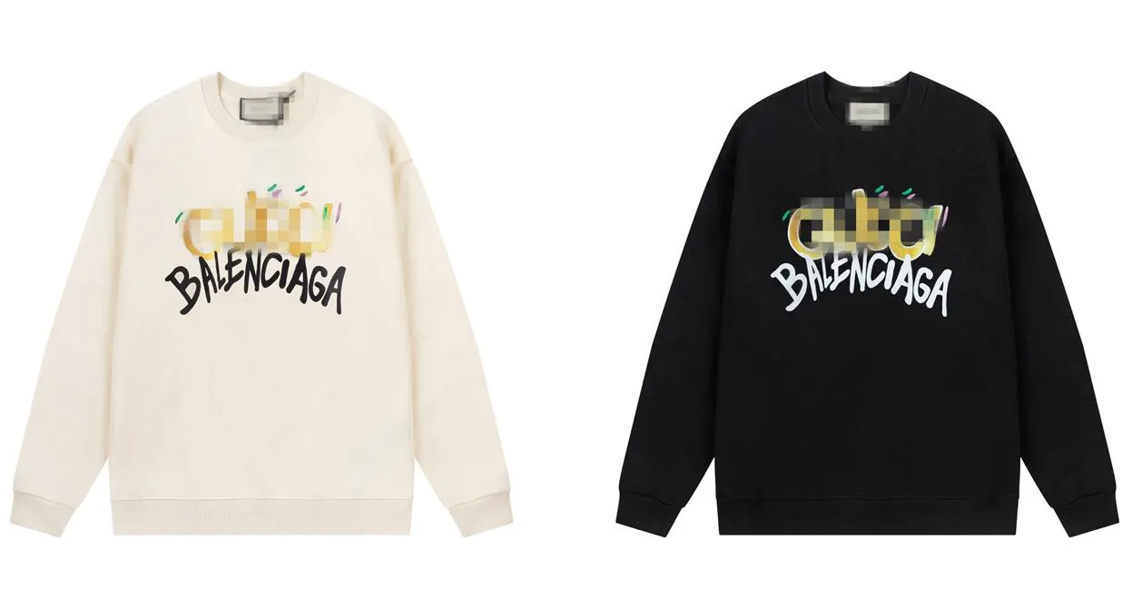 Nuevo estilo Diseñador Suéteres Sudaderas de lujo Digital Jet-impreso colorido relámpago insignia LOGO suéter de cuello redondo para hombres y mujeres