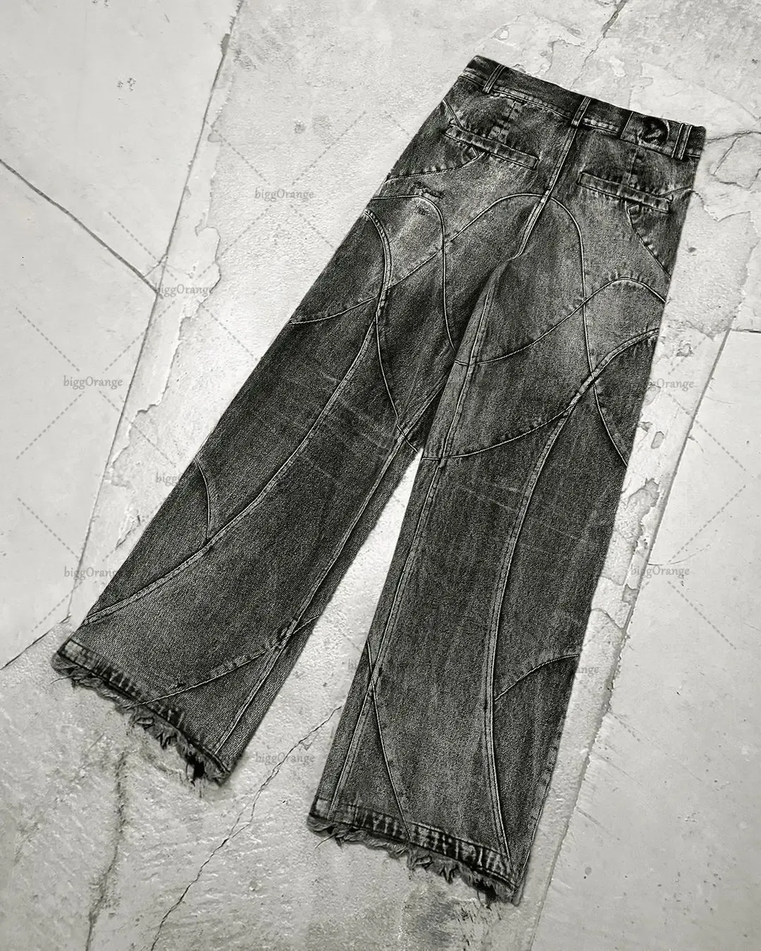 デニム・ジーパン DARKFOG Vintage Ink Splash Washed Gray Jeans Denis Jean- Grey Ink – OFFSEIDS NEW YORK