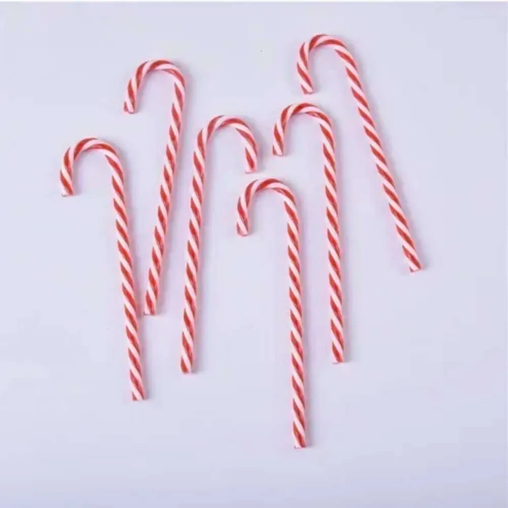 Nya banners streamers confetti 6pcs Candy Canes Christmas Tree Decorations Xmas Tree Pendants Xmas Party Home Ornaments Plastic Lollipop New Year Pendant 2023