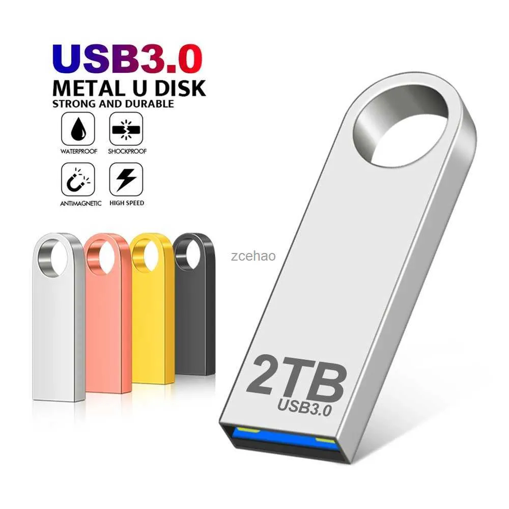 USB Flash Sürücüler Süper USB 3.0 2TB Metal Kalem Sürücüsü 1TB CLE USB Flash Sürücüler 512G Pendrive Yüksek Hızlı Taşınabilir SSD Memoria USB Stick Free Nakliye2101