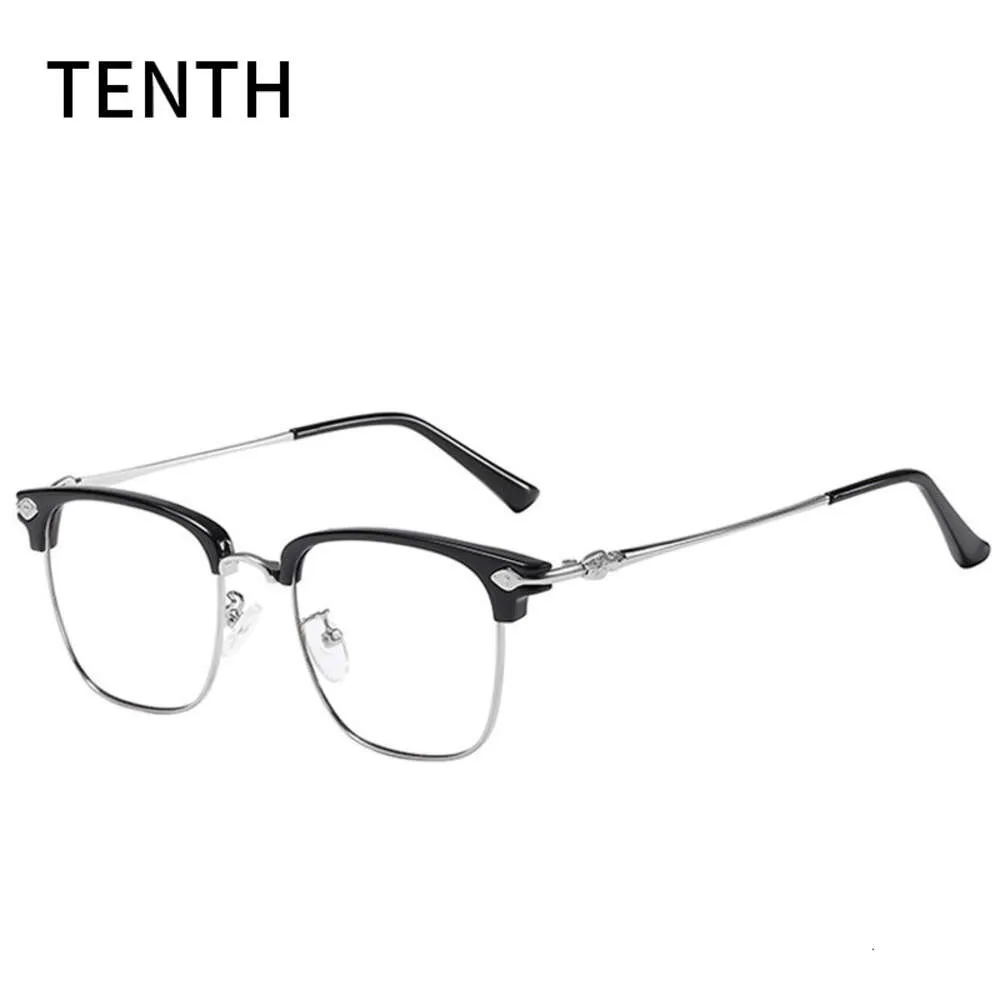 2024 Luxus-Designer-CH-Sonnenbrille für Damen, verchromt, Brillengestelle, Herren, Halbmetall, geschnitzt, Myopie-Herz, Brillengestell, Damen, Unisex, Brillen, PBO3