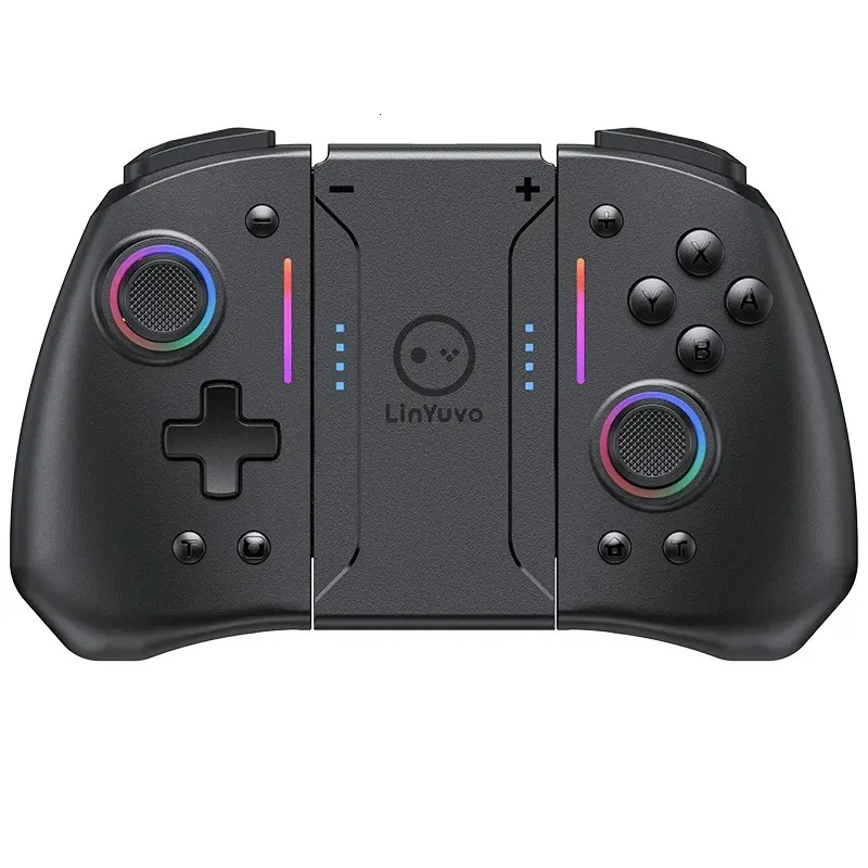 Linyuvo KS42 Joypad Wireless Controller Metal Nintend SwitchゲームのためのMetal Joystick Meatup 6 Axis Gyro Bluetoothコントローラーゲームパッド240115