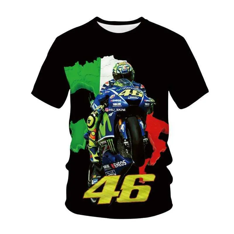 Sommarmotorcykel race herr t-shirt mode cool stil lokomotiv grafik t skjortor 3d casual hip hop streetwear tryck t-shirt