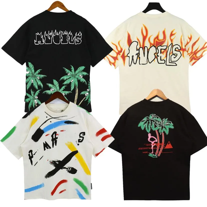 Summer Pa Men Womens Palms T-shirts Mans Stylist Tee Guillotine Bear Palms Tryckt Kort ärm trunkerade björnar Vinklar tees ängel t shirt ani bl1