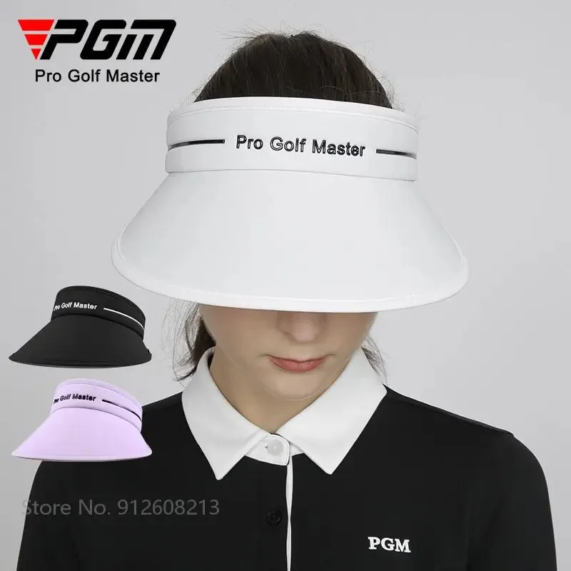PGM Kvinnor Golf Caps Ladies Sunscreen tomma topphattar Kvinnlig andningsbar UV -säker sporthatt Casual Sun Visor Stora Brim 240116