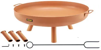 Fire Pit Bowl,30 in,Brown