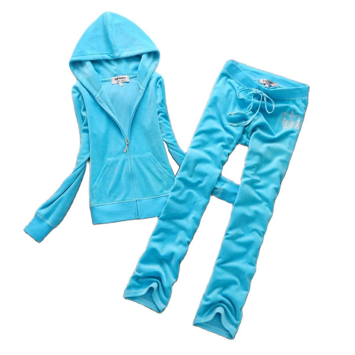 2024 Spring/Autumn Womens Juicy Velvet Velour Tracksuit