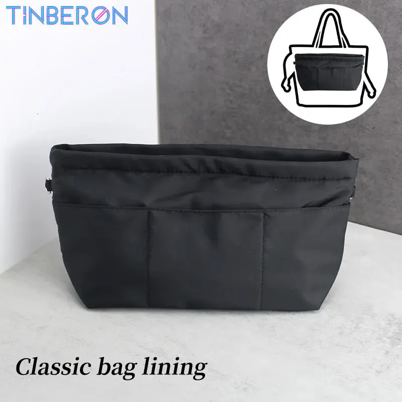 TINBERON Sac Organisateur Insert Nylon Sac Intérieur Haute capacité Sac À Main Organisateur Insert Maquillage Cosmétique Sac Femmes Nylon Wash Bag 240116