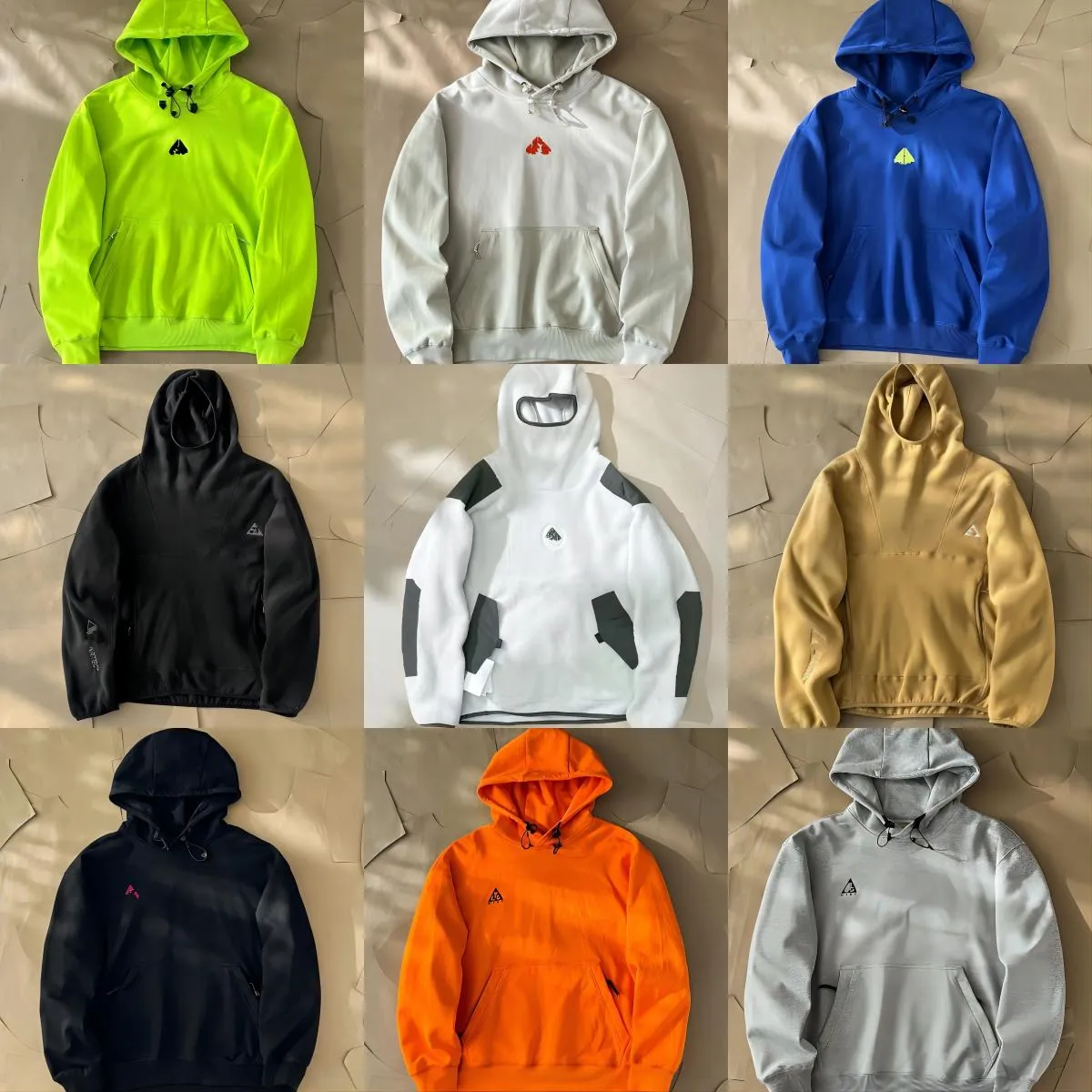 Mens Hoodie ACG Polar'ın Doğru Versiyonu Markalı Markalı Gevşek Sıradan Spor INS STYLE Çok yönlü ve modaya uygun Sportswear Shake Polar kalınlaşmış ceket ceket