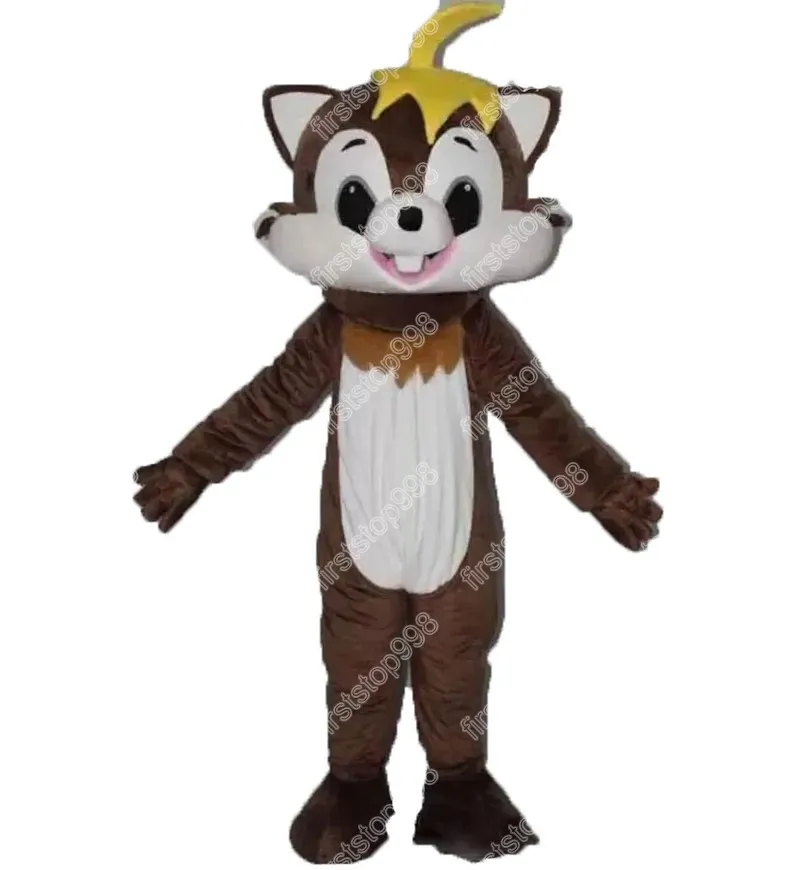 Hoge kwaliteit eekhoorn mascotte kostuum cartoon anime thema karakter unisex volwassenen grootte reclame rekwisieten kerstfeest outdoor outfit pak