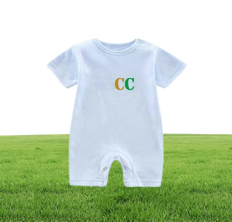 baby Rompers Boys girls designer letter print Pure cotton shortsleeved and Long sleeve jumpsuit newborn romper G3652345442