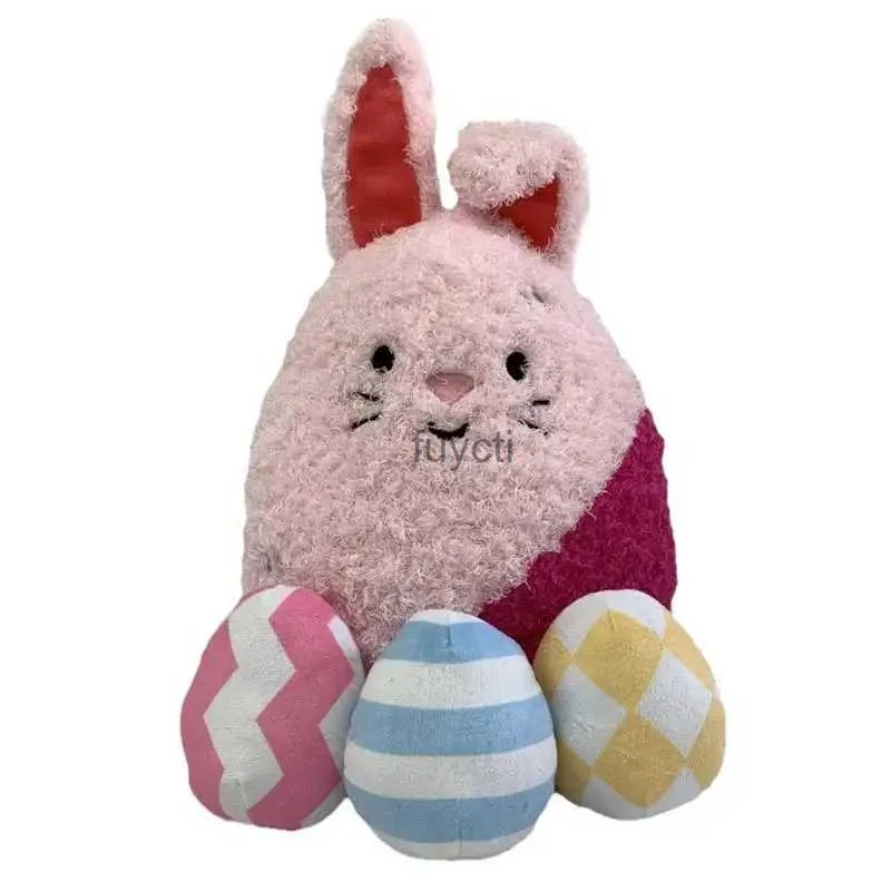 Other Event Party Supplies Easter Bunny Plush Toy with Easter Eggs Soft Stuffed Rabbit Doll Home Decoration Toy Animal Simulation Doll Gift for Children YQ240116