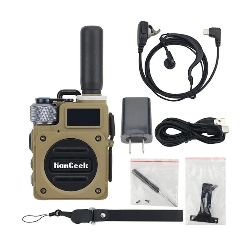 Talkie Rishamgeek Mini HG600 Walkie Talkie UHF Handheld Transceiver 5000 km 10W Wearable Two Way Radio (US Plug)