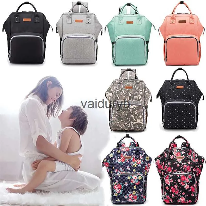 Wickeltaschen Modischer Umstandsrucksack Wickeltasche Großer wasserdichter Rucksack für Mama Reisen Babytaschen Multifunktions-Wickeltaschenvaiduryb