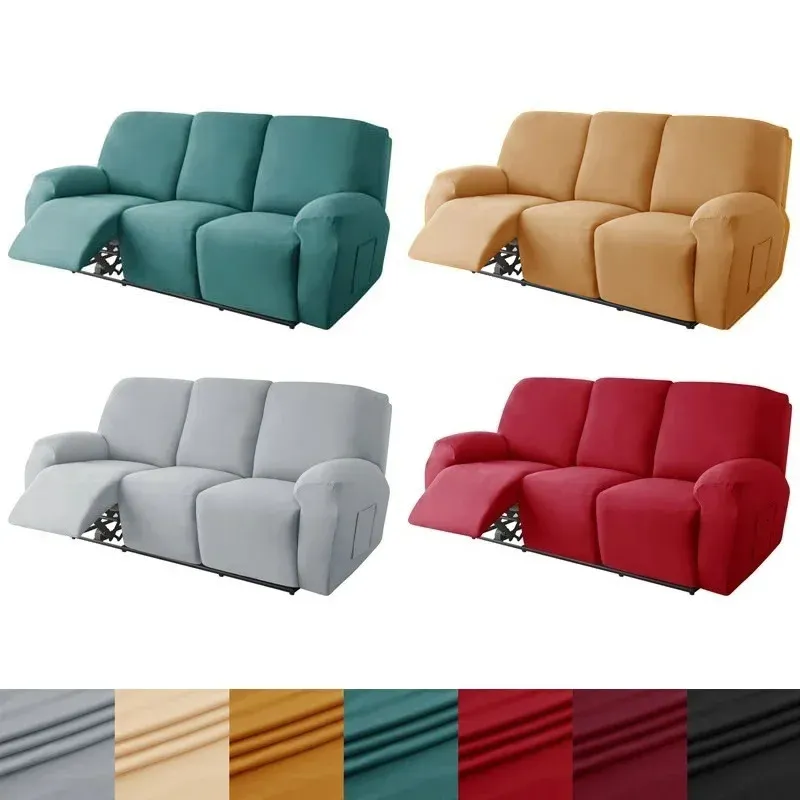 123 Sits Elastic Recliner Sofa Cover Relax Lazy Boy Fåtölj täcker Stretch Massage Couch Slipcovers Furniture Protector 240115