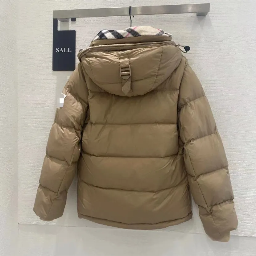 Bu Brand Down Jackets Jaqueta de manga destacável de inverno para homens e mulheres cor sólida espessada com casacos curtos