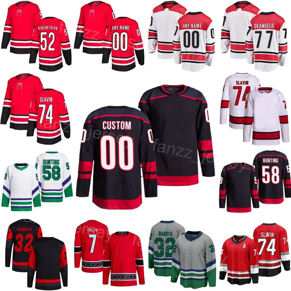 Team Hockey 77 Tony DeAngelo Jerseys Enfants Hommes Femmes 7 Dmitry Orlov 74 Jaccob Slavin 58 Michael Bunting 32 Antti Raanta 52 Pyotr Kochetkov 82 Jesperi Kotkaniemi Sport