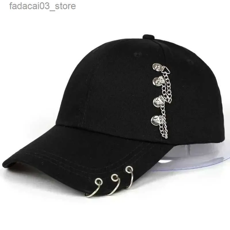 Bola Caps Moda Snapback Chapéus Mulheres Chapéu de Sol Homens Venda Quente Moda Anel de Ferro Bola KPOP Chapéus Boné de Beisebol Ajustável Chapéus Q240116