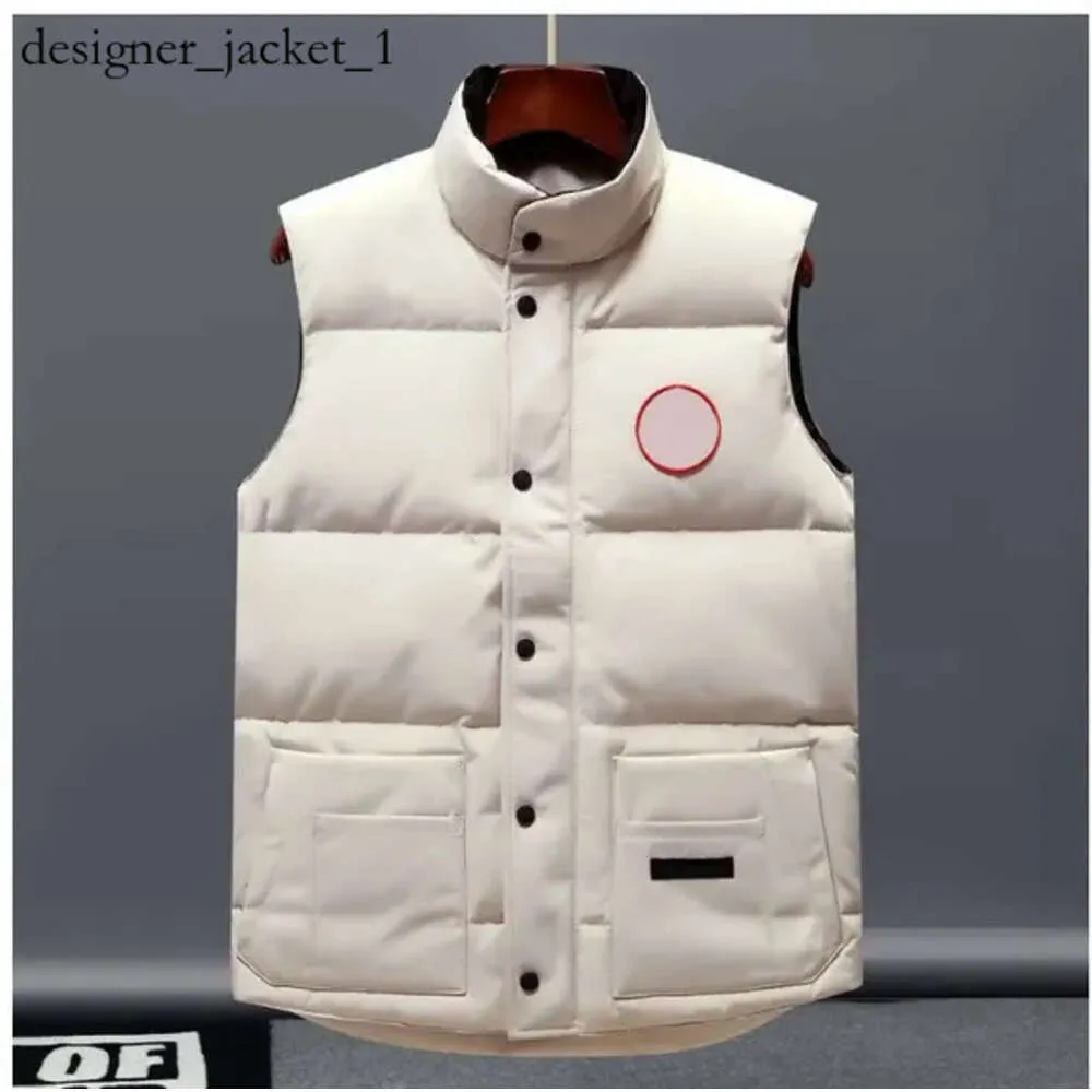 Designer Down Vest Pocket Jackets Parkas Zipper Badges Men Downs Casual Womens Coat Canadas Goose Goose Winter Tops Outwear Flera färg 5502