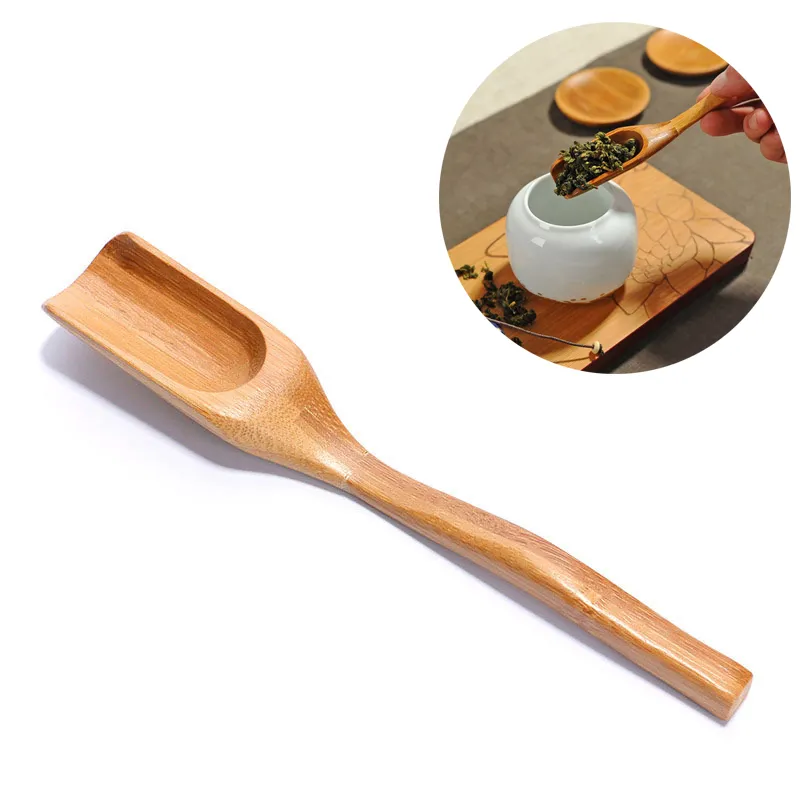 Cucchiaini da tè Cucchiai in legno di bambù naturale per raccogliere polvere di caffè, tè, sale, lievito, polveri di superfood, cacao, accessori per la cucina domestica