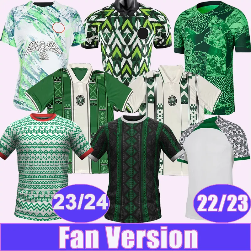 24 25 Nigeria Iheanacho Aina Mens Mens Soccer Jerseys National Drużyna 23 24 Simon Omeruo A. IWBOI Home Away Pre-Match Suit Białe czarne koszule piłkarskie